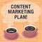 Word writing text Content Marketing Plan. Business concept for list of actions in delivering valuable content Sets of