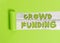 Word writing text Crowd Funding. Business concept for Fundraising Kickstarter Startup Pledge Platform Donations.