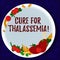 Word writing text Cure For Thalassemia. Business concept for Treatment needed for this inherited blood disorder Hand