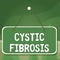 Word writing text Cystic Fibrosis. Business concept for a hereditary disorder affecting the exocrine glands Colored memo reminder