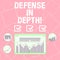 Word writing text Defense In Depth. Business concept for arrangement defensive lines or fortifications defend others