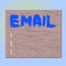 Word writing text Email. Business concept for Sending a commercial message to a group of showing using mail Square rectangle