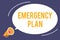 Word writing text Emergency Plan. Business concept for Procedures for response to major emergencies Be prepared