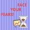 Word writing text Face Your Fears. Business concept for recognize you are afraid something and try work through