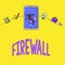 Word writing text Firewall. Business concept for protect network or system from unauthorized access with firewall