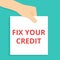 Word writing text Fix Your Credit