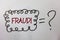 Word writing text Fraud Motivational Call. Business concept for Criminal deception to get financial or personal gain Ideas message