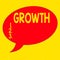 Word writing text Growth. Business concept for progressive acquisition of various skills abilities and feelings Speech