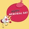 Word writing text Happy Memorial Day. Business concept for Honoring Remembering those who died in military service