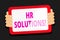 Word writing text Hr Solutions. Business concept for payroll benefits hiring firing and keeping with state laws Color