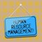Word writing text Huanalysis Resource Management. Business concept for process of hiring and developing employees Blank Hanging