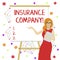 Word writing text Insurance Company. Business concept for company that offers insurance policies to the public White