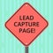 Word writing text Lead Capture Page. Business concept for landing sites that helps collect leads for promotions Blank