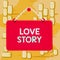 Word writing text Love Story. Business concept for it is something such as a novel or movie about a love affair Board fixed nail