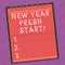 Word writing text New Year Fresh Start. Business concept for Motivation inspiration 365 days full of opportunities Lined