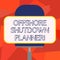 Word writing text Offshore Shutdown Planner. Business concept for Responsible for plant maintenance shutdown Blank