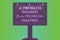 Word writing text A Problem Shared Is A Problem Halved. Business concept for Communication makes things easier Blank Lamp Lighted