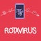 Word writing text Rotavirus. Business concept for Leading cause of severe diarrhea and dehydration in children