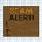 Word writing text Scam Alert. Business concept for fraudulently obtain money from victim by persuading him Square