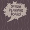 Word writing text Scrum Planning Board. Business concept for visual display of the progress of the Scrum team Blank Oval