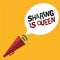 Word writing text Sharing Is Queen. Business concept for giving others information or belongs is great quality