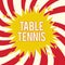 Word writing text Table Tennis. Business concept for Indoor game played with small bats and a ball bounced