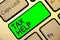 Word writing text Tax Help. Business concept for Assistance from the compulsory contribution to the state revenue Keyboard red key