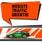 Word writing text Website Traffic Growth. Business concept for marketing metric that measures visitors of a site Car