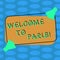 Word writing text Welcome To Paris. Business concept for Arriving to the capital of France European culture Two