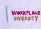 Word writing text Workplace Diversity. Business concept for environment that accepts each individual differences Cardboard which