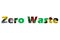 The word zero waste made of colored plastic on a white background. Plastics processing. The concept of ecology, collection and