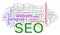 Wordcloud of SEO - Search Engine optimization