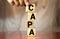 words CAPA Corrective and Preventive action plans