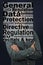 Words of the General Data Protection Regulation concept on the photo of a man, topic of protecting information and personal data,