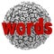 Words Letter Ball Sphere Messages Abstract Word Alphabet