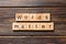 Words matter word written on wood block. Words matter text on table, concept