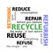 Words puzzle related to waste management	.