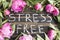 Words Stress Free with Pink Peonies