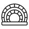 Work amphitheater icon outline vector. Ancient hall