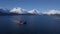 Work boats entering Seward Alaska harbor