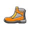 work boots civil engineer color icon vector illustration
