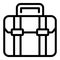 Work briefcase icon, outline style