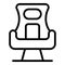 Work chair icon outline vector. Gamer equipment