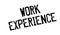 Work Experience rubber stamp