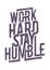 Work Hard Typography