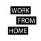 Work From Home Text Design
