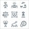 work life balance line icons. linear set. quality vector line set such as priority, coaching, mental, relaxation, lifestyle,