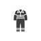 Work overalls vector icon