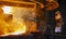 work process in metallurgical at manufacture steel plant