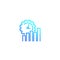 Work productivity growth icon, line